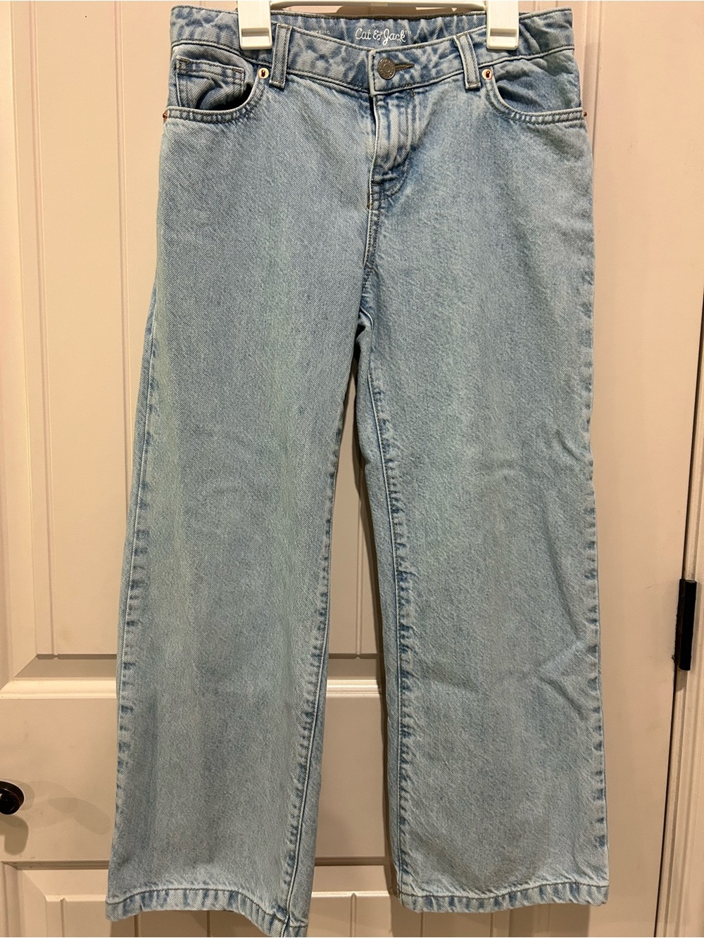 Cat & Jack Kid’s Size 12 Wide Leg Light Blue  Jeans